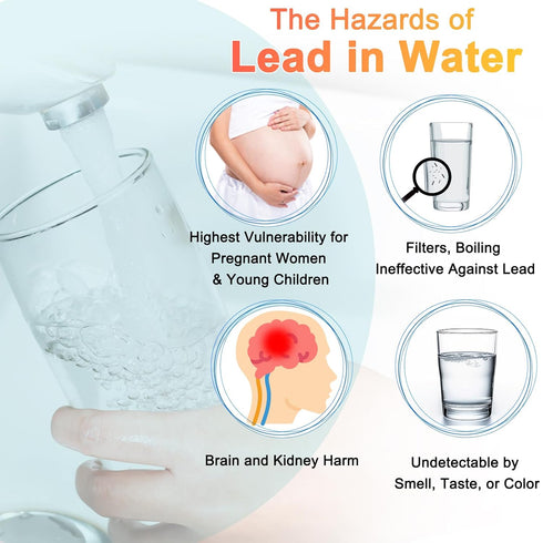 AAWipes Lead Water Testing Kit (2-Pack) – Rapid 15 Minutes Results Home Lead Tester for City Water & Drinking Water