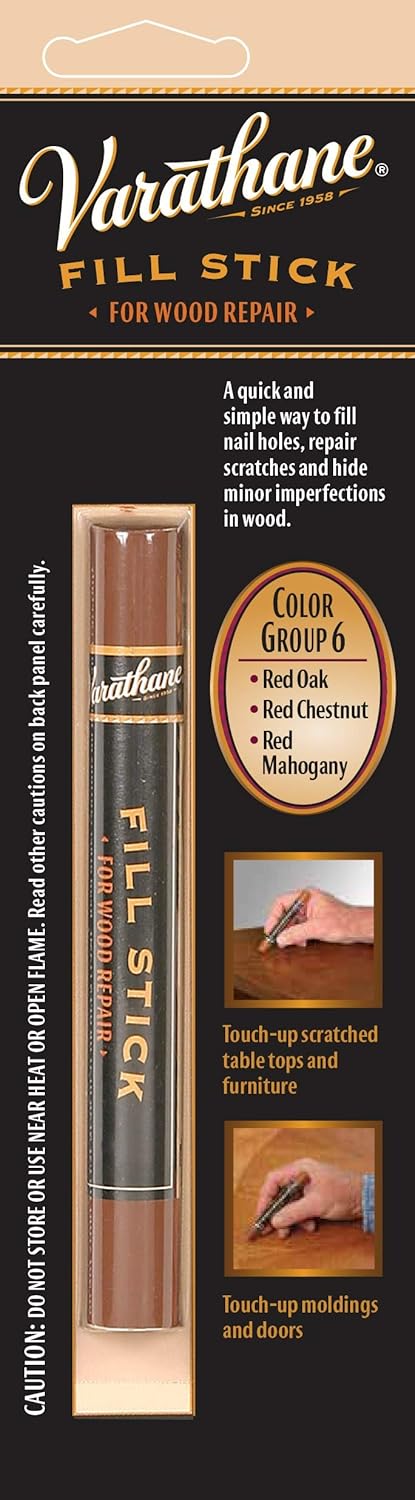 Rust-Oleum Varathane Wood Fill Stick, For Red Oak, Red Chestnut, Red Mahogany