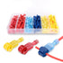 Nilight - 50004R 120 Pcs/60 Pairs Quick Splice Wire Terminals, T-Tap Self-stripping with Nylon Disconnects