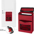 Indoor Mail Slot Catcher Bag, High Capacity Felt Mail Slot Cover, Red Mail Bag, Home Hardware Accessories