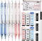 Four Candies Mechanical Pencil Set with Case, 6PCS Aesthetic Mechanical Pencils with 360PCS HB Lead Refills
