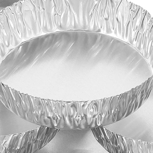 100 Pcs Weigh Boats Lab Tray, 42ml Aluminum Round Dishes for Scale Mixing Liquid and Powder