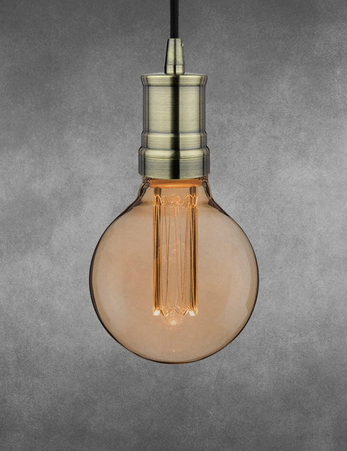 4.75'' 10ft E26 LP-116-5 Bronze Mini Pendant Light Fitting Antique Style, Single Light Socket, Canopy, Adjustable Black