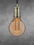 4.75'' 10ft E26 LP-116-5 Bronze Mini Pendant Light Fitting Antique Style, Single Light Socket, Canopy, Adjustable Black