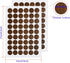 21mm 2 PC-285 Aopin Screw Hole Stickers PVC Covers Self Adhesive, Decorative Stickers Screws Covers Caps Great