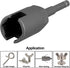 PAGOW Upgraded Large Slotted Hurricane Wingnut Driver, 1/4" Hex Shank for Panel Wing Nuts, Steel