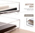SANRUI Desk Organizer Tray, 2 Tier Acrylic Paper Organizer, Clear Letter Tray, Stackable Paper Sorter for Office Home