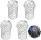 4 Pcs Gutter Downspout Guards 3.5 Inch Aluminum Leaf Filter Strainer for Preventing Blockage Leaves Debris