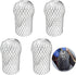 4 Pcs Gutter Downspout Guards 3.5 Inch Aluminum Leaf Filter Strainer for Preventing Blockage Leaves Debris