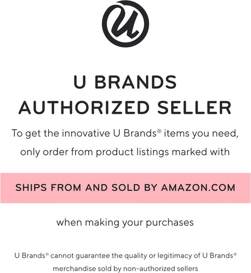 U Brands Vena Collection Metal Pencil Cup, Gold Desktop Accessory