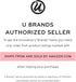 U Brands Vena Collection Metal Pencil Cup, Gold Desktop Accessory
