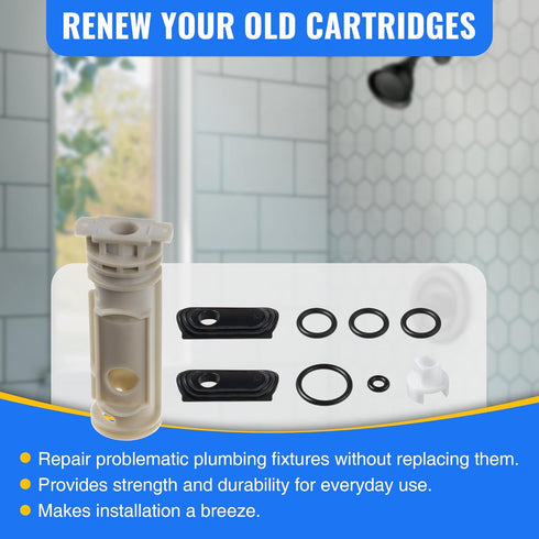 Dreyoo Cartridge Repair Kit Replacement for 96988, Compatible with Moen 1222/1222B Single Handle Tub and Shower Faucets