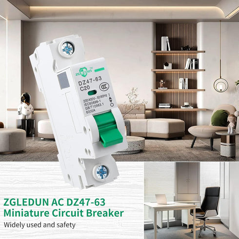 Miniature Circuit Breaker - 3 Pcs 110V/240V MCB DZ47-63 Mini Home Circuit Breaker 2 Pole 16A