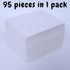 Two-Pocket Folders, White Glossy Laminated Paper Folder, Letter Size, Holds 100 Sheets, Box of 95