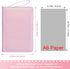 Toplive A6 Budget Binder with Zipper, 6 Ring Refillable Planner Cover for A6 Cash Budget System, Glitter Pink