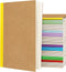 Gwybkq A5 Lined Kraft Composition Notebooks Bulk 40 Pcs (5.5x8.3) College Ruled with Rainbow Spine, 60 Pages