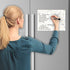 Dry Erase Whiteboard Task Planner, Removable Adhesive Decal, Fine-Tip Magnetic Marker Included (9 x 12 in, Marble)