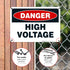 High Voltage Sign, Danger 10x7 Inches, Rust Free .040 Aluminum, Fade Resistant, Made in the USA