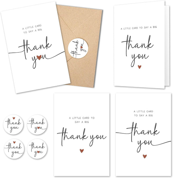 UnimaxPrint 50 thank you cards with envelopes (4'x6' Vertical)