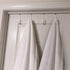 8 Pack Over Door Hooks, White Vinyl Coated Heavy Duty Z Hooks for Hanging Towels, Clothes, Shoes, Bags
