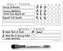 Dry Erase Whiteboard Task Planner by Glassboard Studio | Removable and Restickable Adhesive Decal | Fine-Tip Magnetic Marker Included (6 x 9 inches, White) by Glassboard Studio