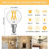 Dimmable E12 Bulbs 60 6 PACK G16.5 6W Bulbs, 3000K E12 Bulb 60W 600LM, CRI80+ LED Watt Equivalent, Small Globe LED