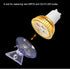 MECCANIXITY Bulb Changers, 35mm Dia. PVC Suction Cup Tools for GU10 MR16 Bulbs, 6 Pack (4 Black, 2 Clear)
