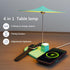 3 1 BUDI Multifunctional Table Lamp with Wireless Charger, in Charging Station Desk Lamp Touchable for Nightstand
