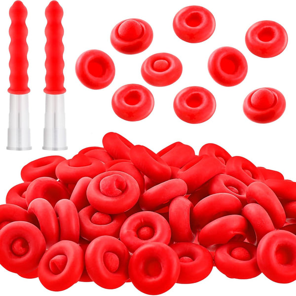 Zonon 100 Pieces Caulk Cap, Caulk Saver Finishing Tool Tube Covers for Sealing and Preserving, Red