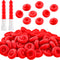 Zonon 100 Pieces Caulk Cap, Caulk Saver Finishing Tool Tube Covers for Sealing and Preserving, Red