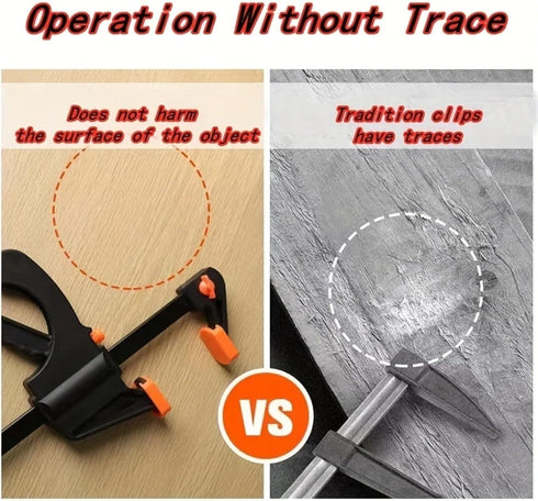 SIILTVOD 1/2Pcs Set Gadgets(4PCS) Clamp Fixed Type Quick Ratchet Release Speed Extruded Nylon Work Bar Kit Spreader