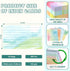 DOSTATNI 500 3x5 PCS Colored Index Cards with Hole Lined Flash Cards with Binder Rings Watercolor Notecards with Rings