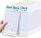 20 Pack/1000 Tickets Guest Checks Books for Servers, Purple Server Books for