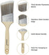 Paint Brushes Set, 5 Pcs for Wall and Trim, Flat and Angle Paintbrushes, Suitable for Oil-based and Water-based Paints