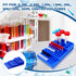 Multifunctional Test Tube Vial Rack, Trapezoidal Centrifuge Sample Bottles Rack, Stackable Vial Holder for 0.2ml-50ml