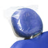 EZGOODZ Clear Plastic Headrest Covers, 10 x 11 Inch, Pack of 250,