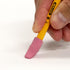 BAZIC Pink Eraser Top, Latex Free Pencil Tops Erasers, Arrowhead Caps for Student Classroom Bulk Packs, 144 Count.