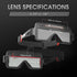 YESWELDER True Color Solar Powered Auto Darkening Welding Goggles – 2 Sensors Welder Glasses for TIG MIG MMA Plasma