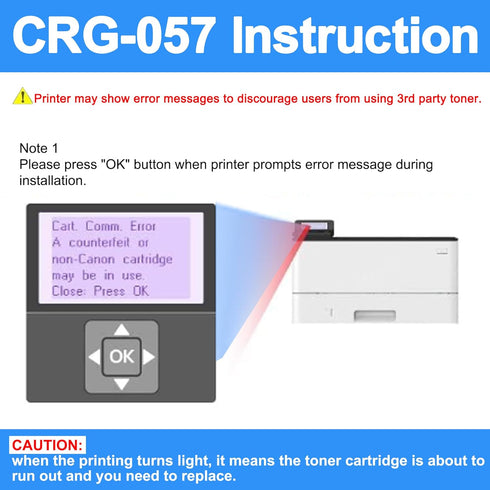 LCL Compatible Toner Cartridge Replacement for Canon CRG057 CRG-057 057H for ImageCLASS MF445dw (Black 1-Pack)