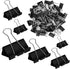 Binder Clips Paper Clamps, 300 Pack, Assorted Sizes (Black), Jumbo, Large, Medium, Small, Mini, Micro