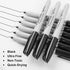 Ultra Fine Point Black Permanent Markers, 36 Pack for Paper, Plastic, Stone, Glass, and Metal