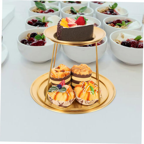 HEALLILY Stainless Steel Seafood Display Tray for Buffet Sashimi Oysters Gold Platter Deep Plates Elegant Food Serving