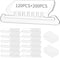Hanging File Folder Tabs - 120 Pcs File Tabs and 200 Pcs Inserts for Hanging Folders
