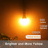 Dusk to Dawn Bug Light Bulbs Outdoor, 1900K Amber Yellow, 800 Lumen, LED 12W, A19 E26, 4-Pack, HQ-H020 by Qualilux
