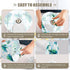 3 ALAZA Bedside Lamp Watercolor Green Sea Turtle Table Lamp for Bedroom Desk Lamp with USB Port LED Nightstand Color