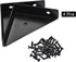4Pcs 66mm 66mm, uxcell Angle Corner Brackets x Cold Rolled Steel Braces Joining Support with Screws for Desk Bed Edge