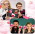 Pasimy 24 Sets Valentines Day Sticky Notes with Pens - Stationery Gift Notepads for Students Office School Class