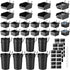 64 Pieces Pegboard Bins with Hooks and Loops - Organizer Accessory for Tools Storage Office Workshop Garage