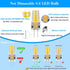 10 Pack G4 Bulb 12V 2.5W 30W T3 3000K G4 Bulbs 300 360Beam LED AC/DC Equivalent Bi-Pin Base Warm White Light Lumens