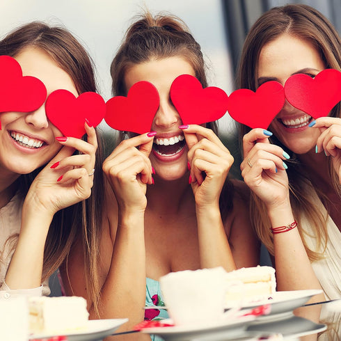 60 Pcs Red Heart Cutouts Paper Valentine's Day Heart Shape Cut-Outs Confetti Table Decorations Heart Die Cuts